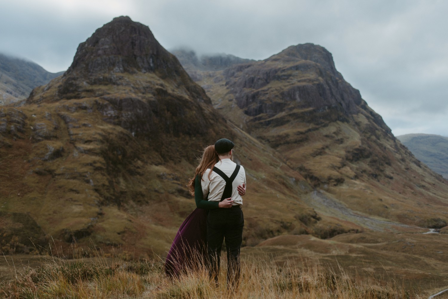 Engagement photographer Glencoe Scotland Elopement Wedding Grey Mare's Waterfall _Chloe & Caleb-132