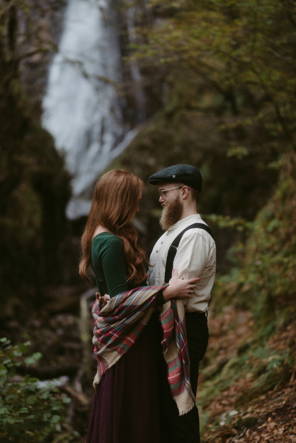 Engagement photographer Glencoe Scotland Elopement Wedding Grey Mare's Waterfall _Chloe & Caleb-78